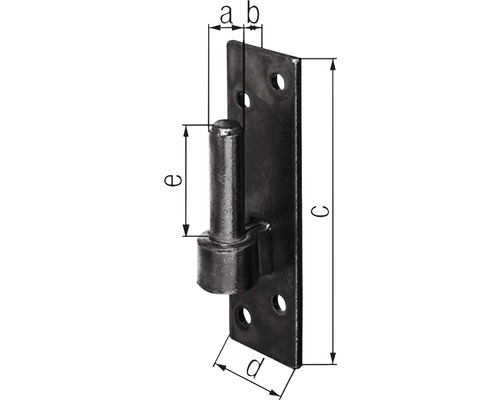 Klem op plaat, DI, KTL, zA Ø 14/130x40 mm