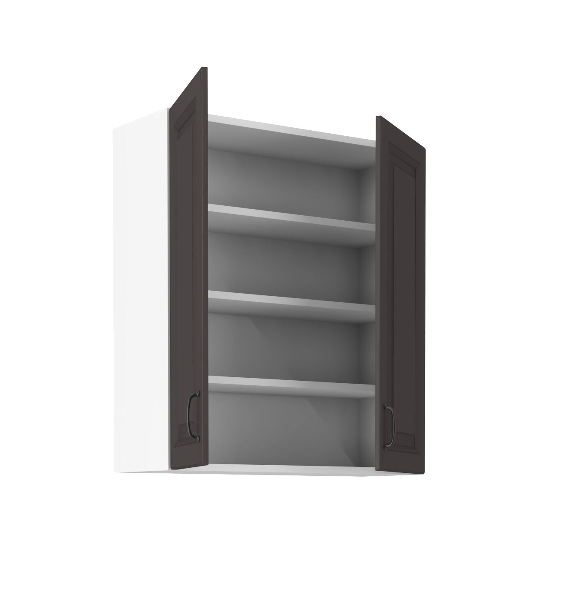 Hängeschrank 80 cm Stilo Grau Küchenzeile Küchenblock Küche Landhaus Höhe 90 cm