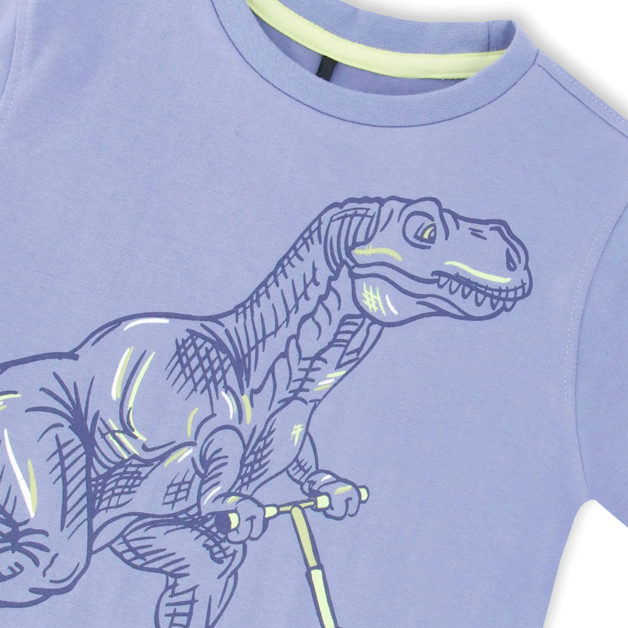 Deux par Deux T-shirt Dino Trotinette 3-6ans