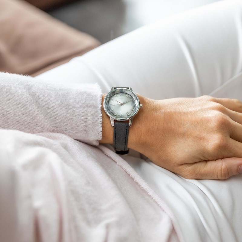 Montre Femme M. JOHN bracelet Cuir Gris
