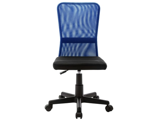 VIDAXL - Chaise de bureau noir et bleu 44x52x100 cm tissu en maille