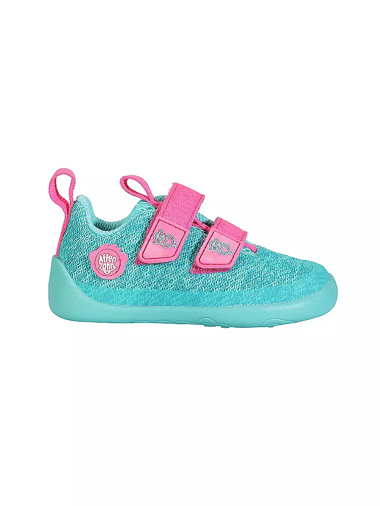 AFFENZAHN Kinder Barfußschuhe KNIT HAPPY Eule türkis