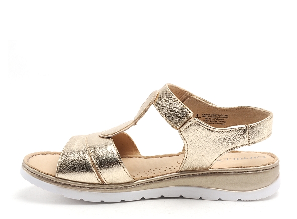 Caprice nu pieds plats femme 28154 or
