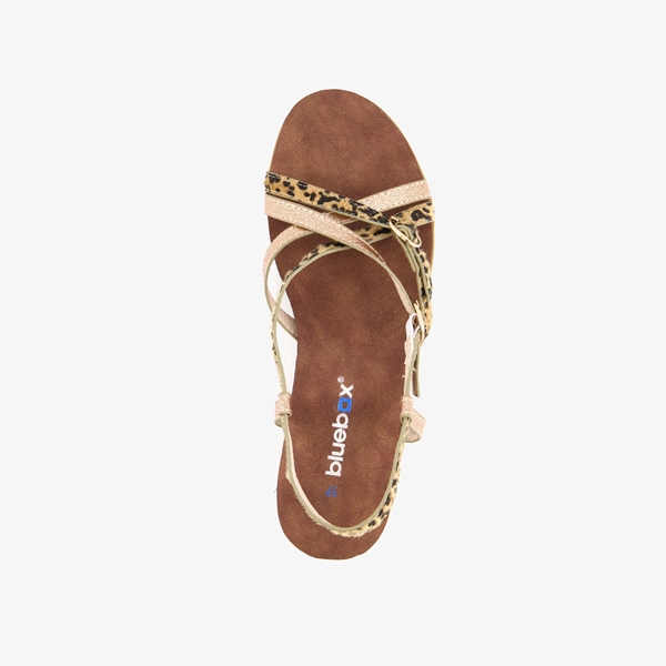 Blue Box dames sandalen met panterprint