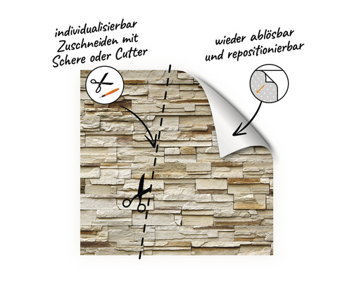 Douche achterwandfolie mySpotti Fresh Rustic Bricks 210 x 100 cm