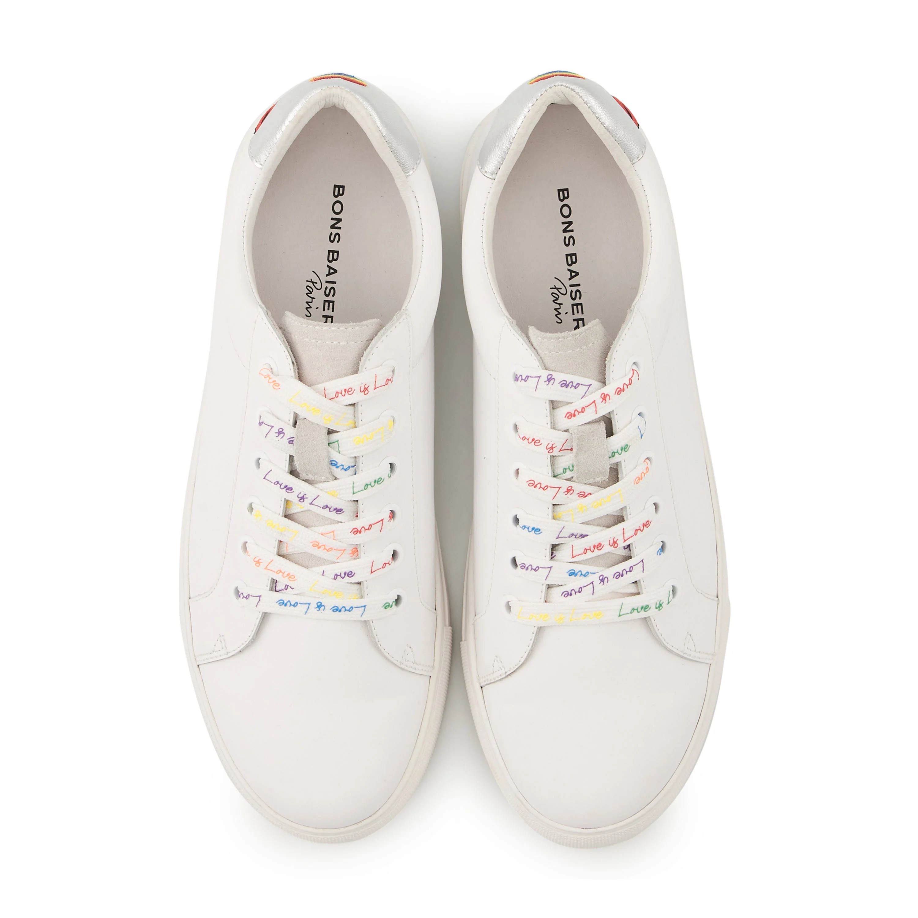 SIMONE LOVE IS LOVE - Sneakers en cuir | Blanc