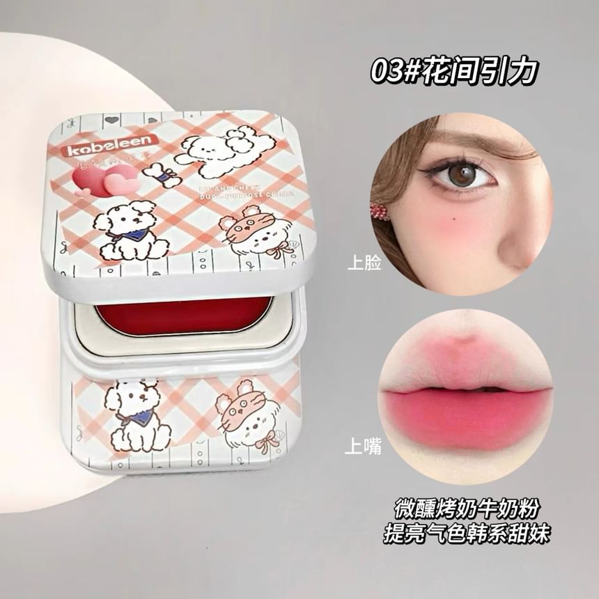 kobeleen - Multifunctionele lip- en wangcrème - 1-3
