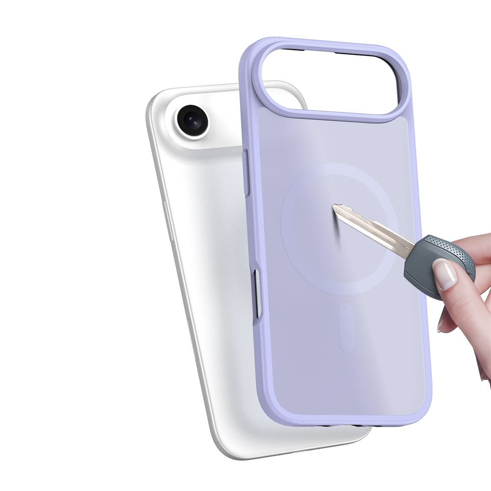 iPhone Air MagSafe Hybrid Hardcase Hülle mit TPU Bumper - Lila