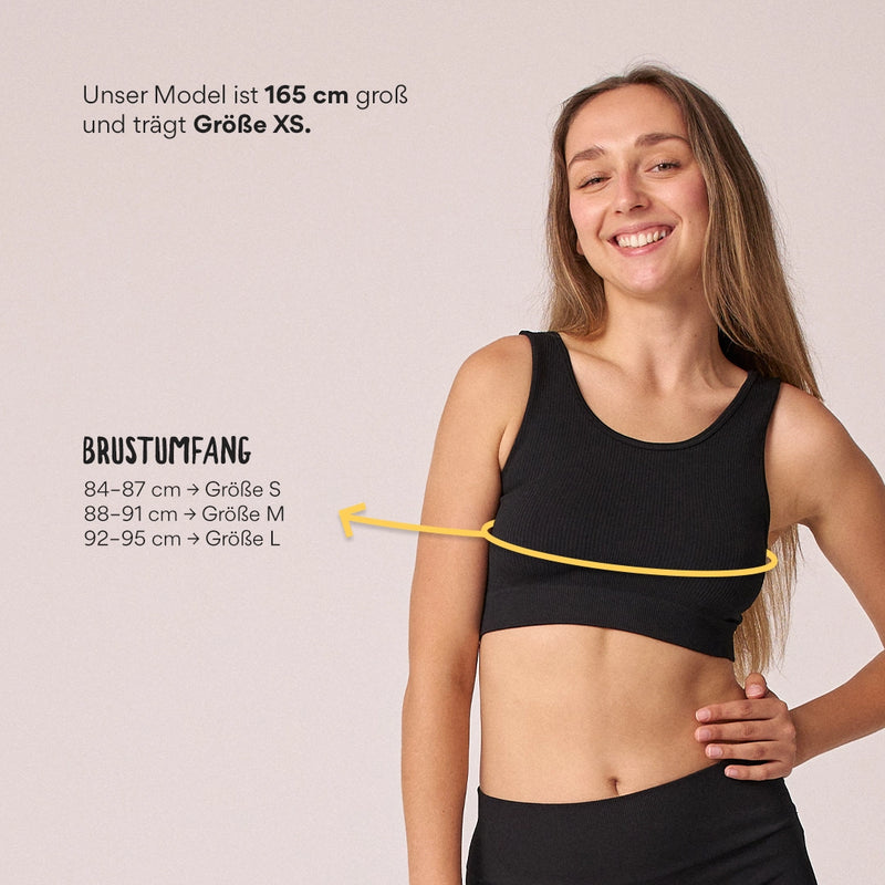 Sport-BH Seamless Schwarz
