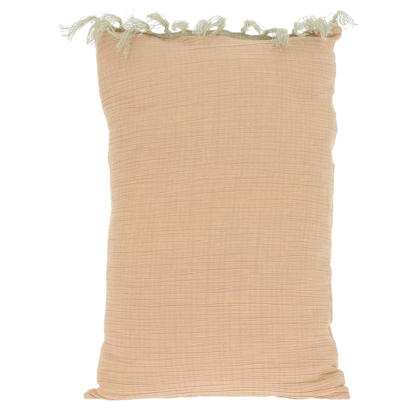 En Fil d'Indienne Housse de coussin Wavy terracotta - 50x75 cm