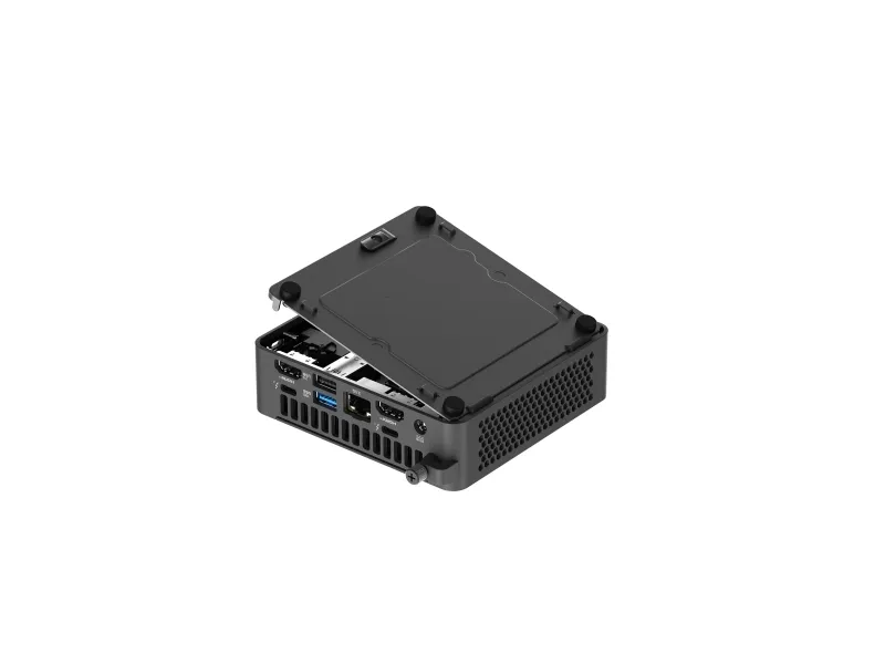 ASUS NUC 15 Pro Slim Kit RNUC15CRKI300002 - Barebone - mini PC 1 x Core 3 100U / op til 4.7 GHz - RAM 0 GB - Intel Graphics - IEEE 802.11ax (Wi-Fi 6), IEEE 802.11be (Wi-Fi 7), Bluetooth 5.4 - sort