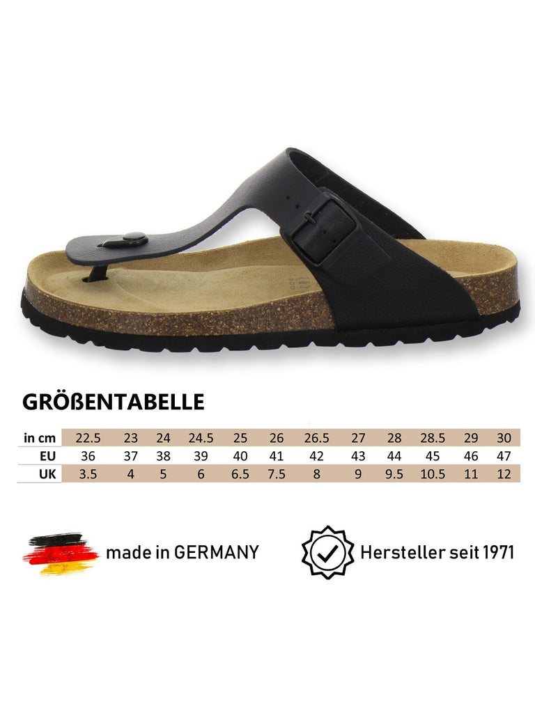 Sandalen Herren Leder schwarz