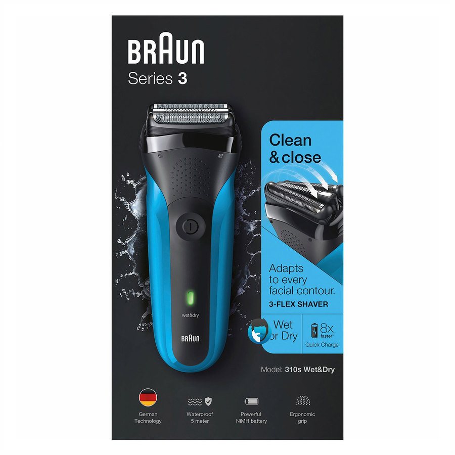 Braun Wet & Dry Electric Shaver Series 3 310s