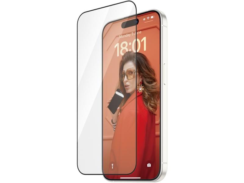 Panzerglass Displayschutz Refresh  iPhone 15 Pro Displayschutzfolie mit Applicator und 45% recyceltem Glas für das Apple iPhone 15 Pro