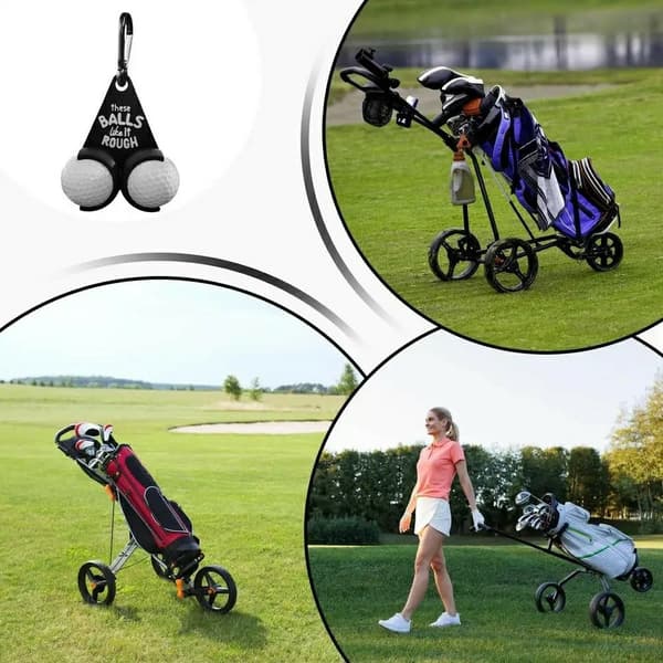 Golfballholder Funny Letters Doble golfballer Golfgave - Stil B