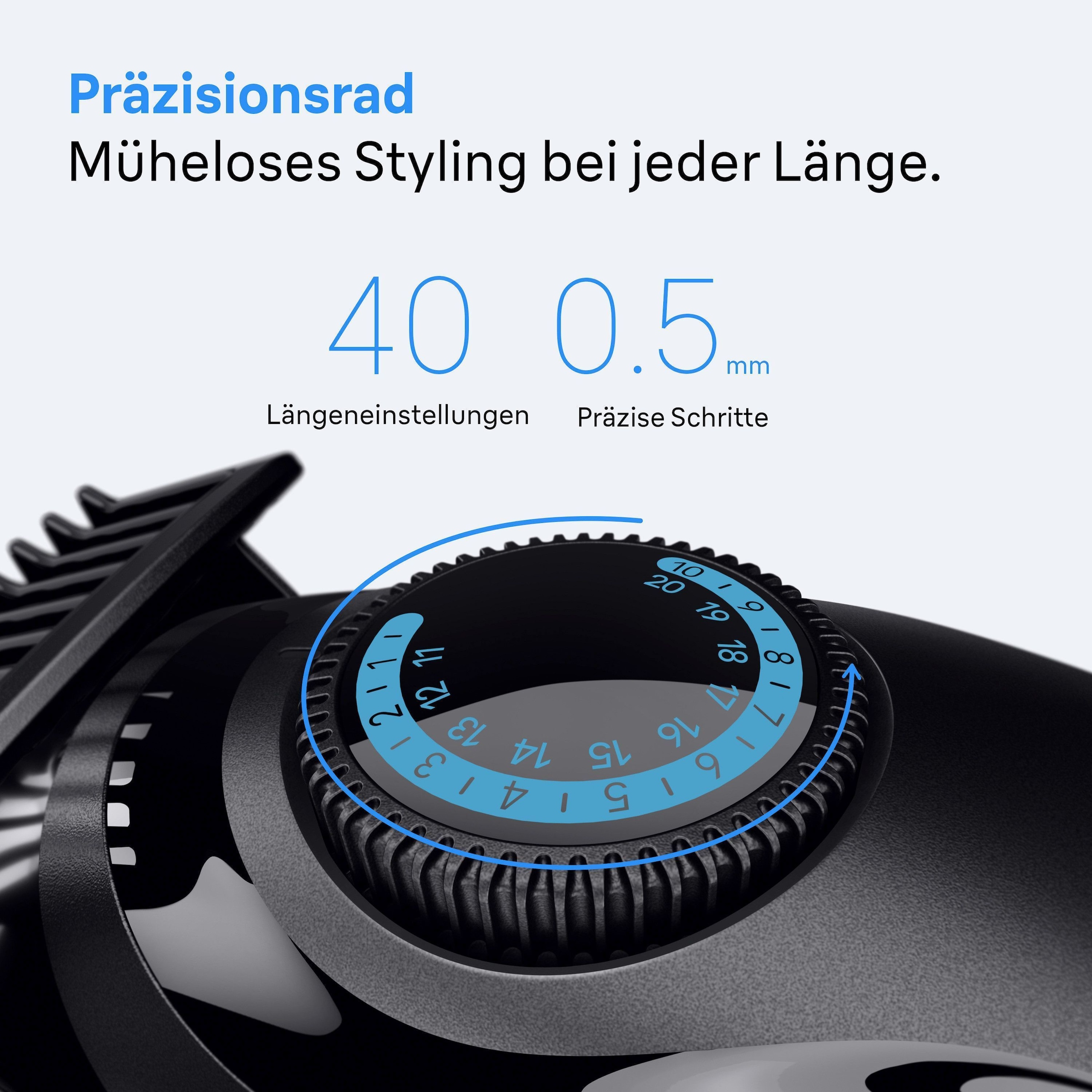 Braun Haarschneider »Barttrimmer Series 3 BT3520« ultrascharfe Klinge, 50 Min Akkulaufzeit, 40 Längeneinstellungen