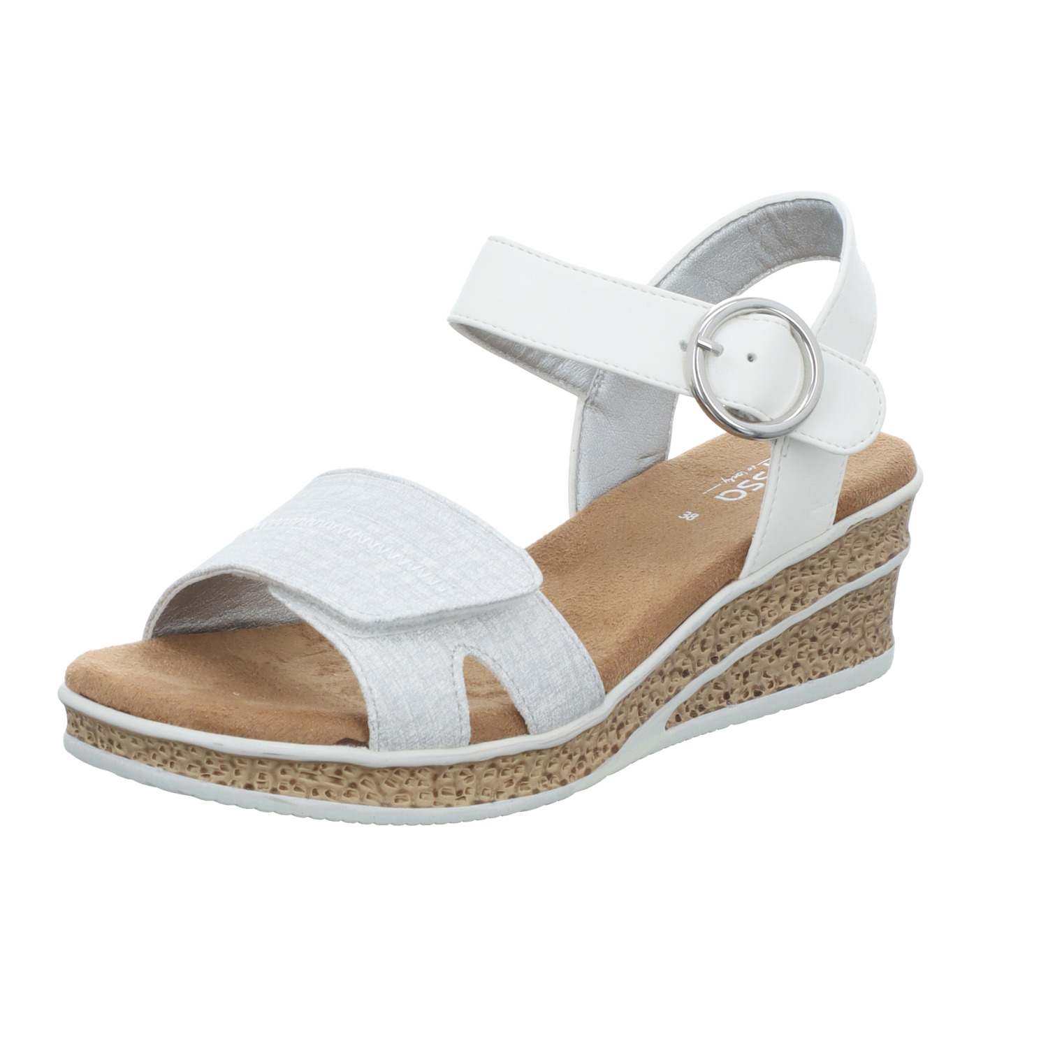 Alyssa Damen-Sandalette Silber-Grau