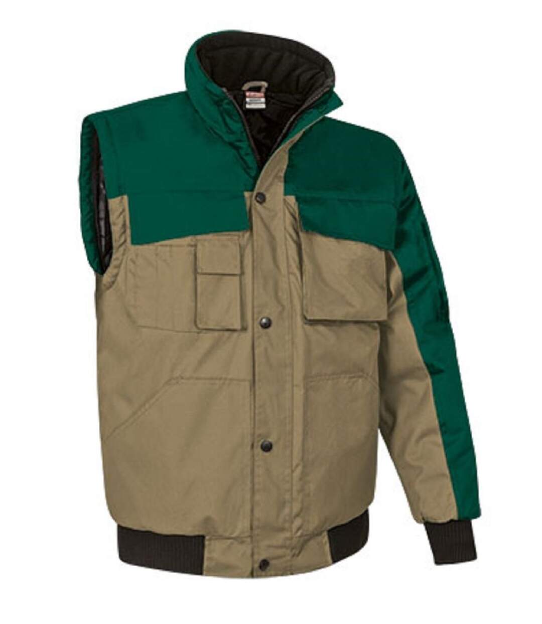 Parka - Homme - REF SCOOT - marron kamel et vert