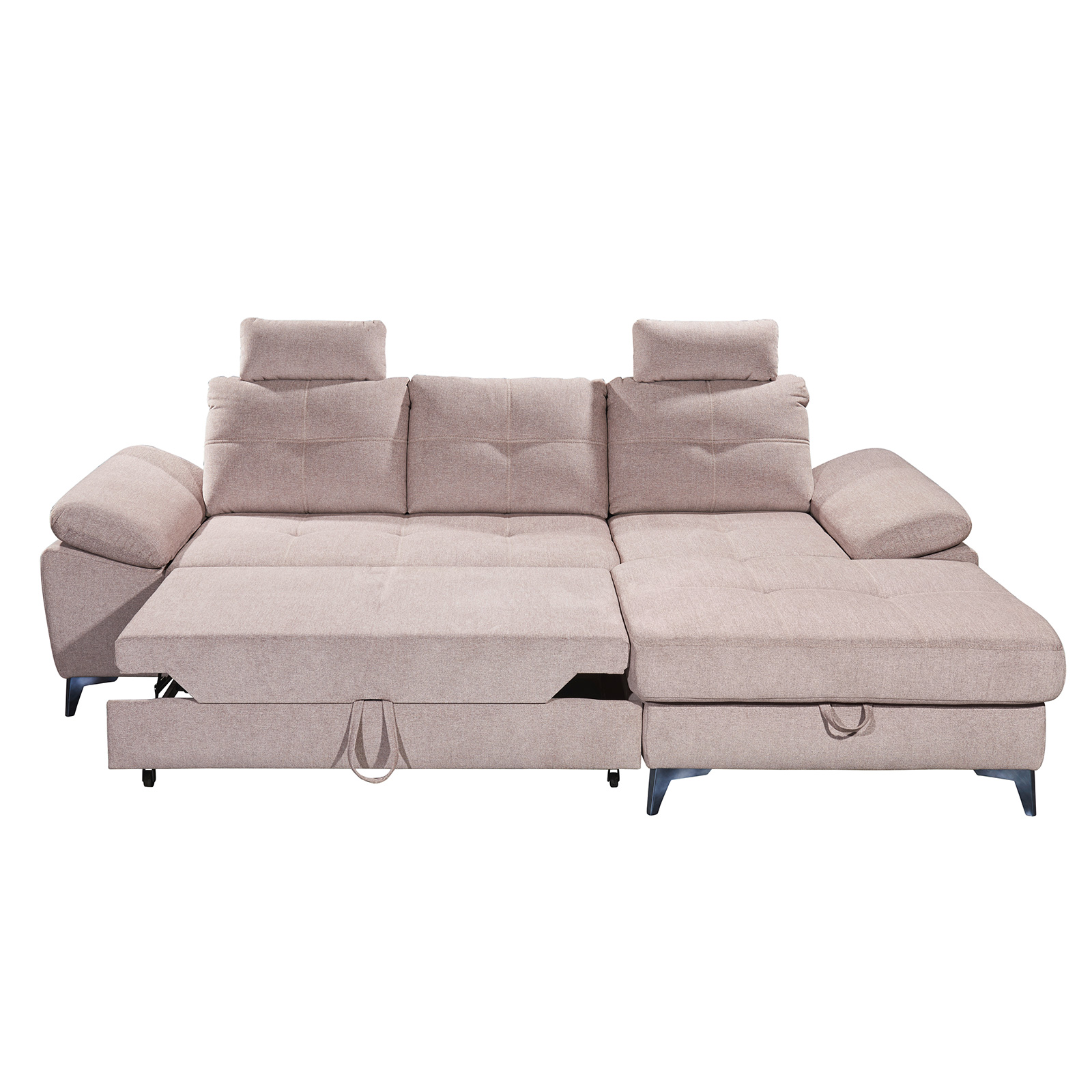 Ecksofa - flamingo - Recamiere rechts - mit Funktion