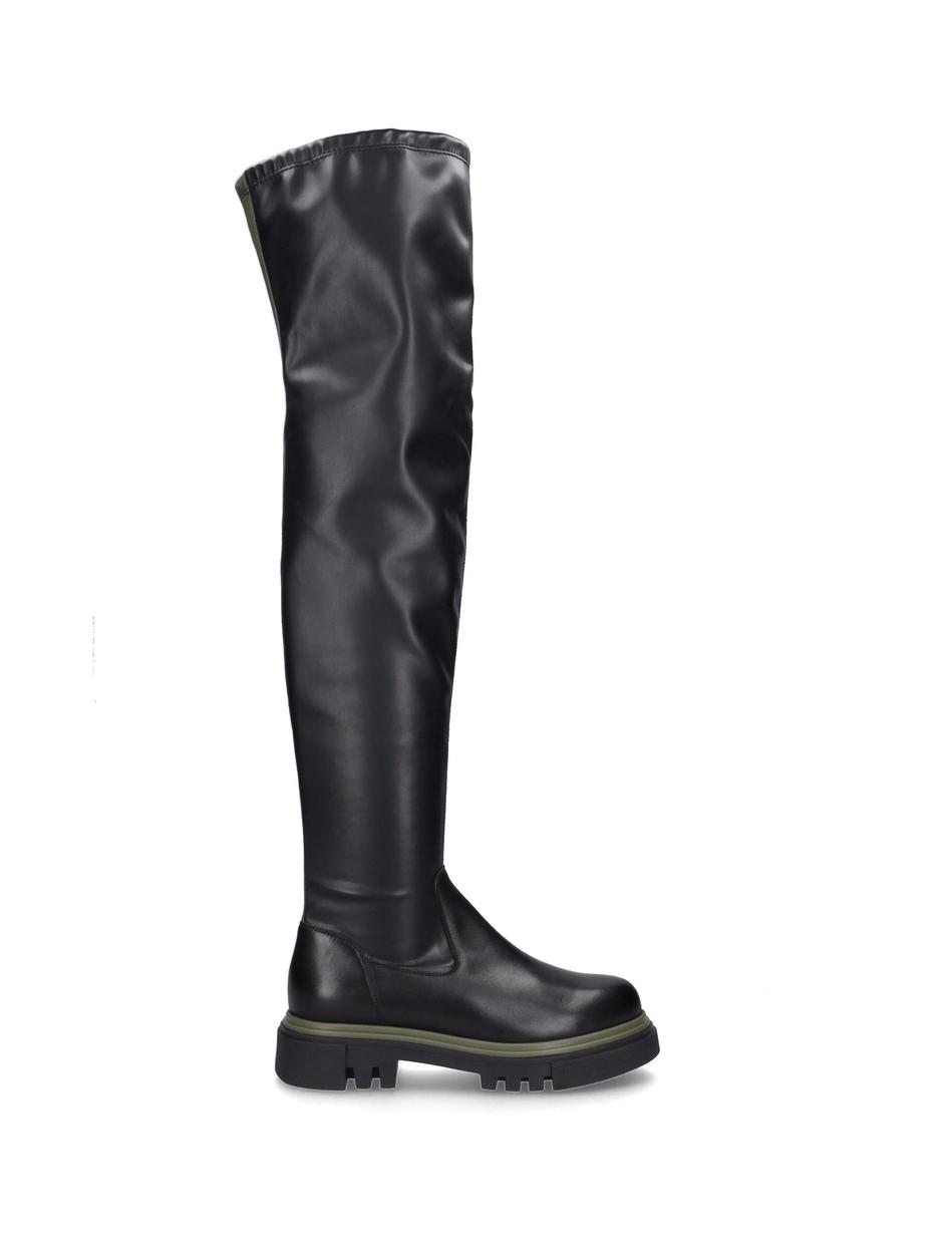 Stiefel Corvara 02, schwarz-oliv