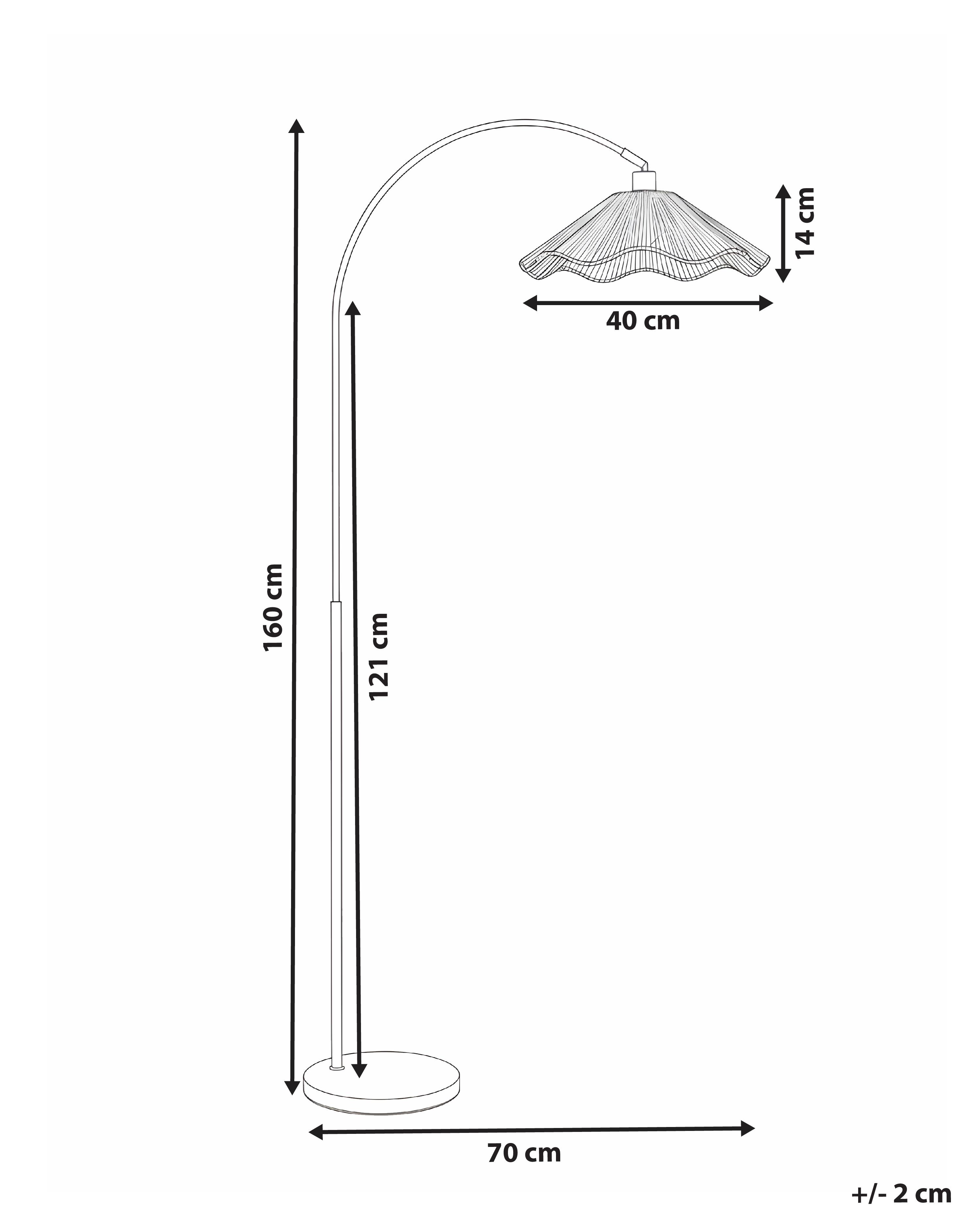 Staande lamp MIGORI Papier Zwart