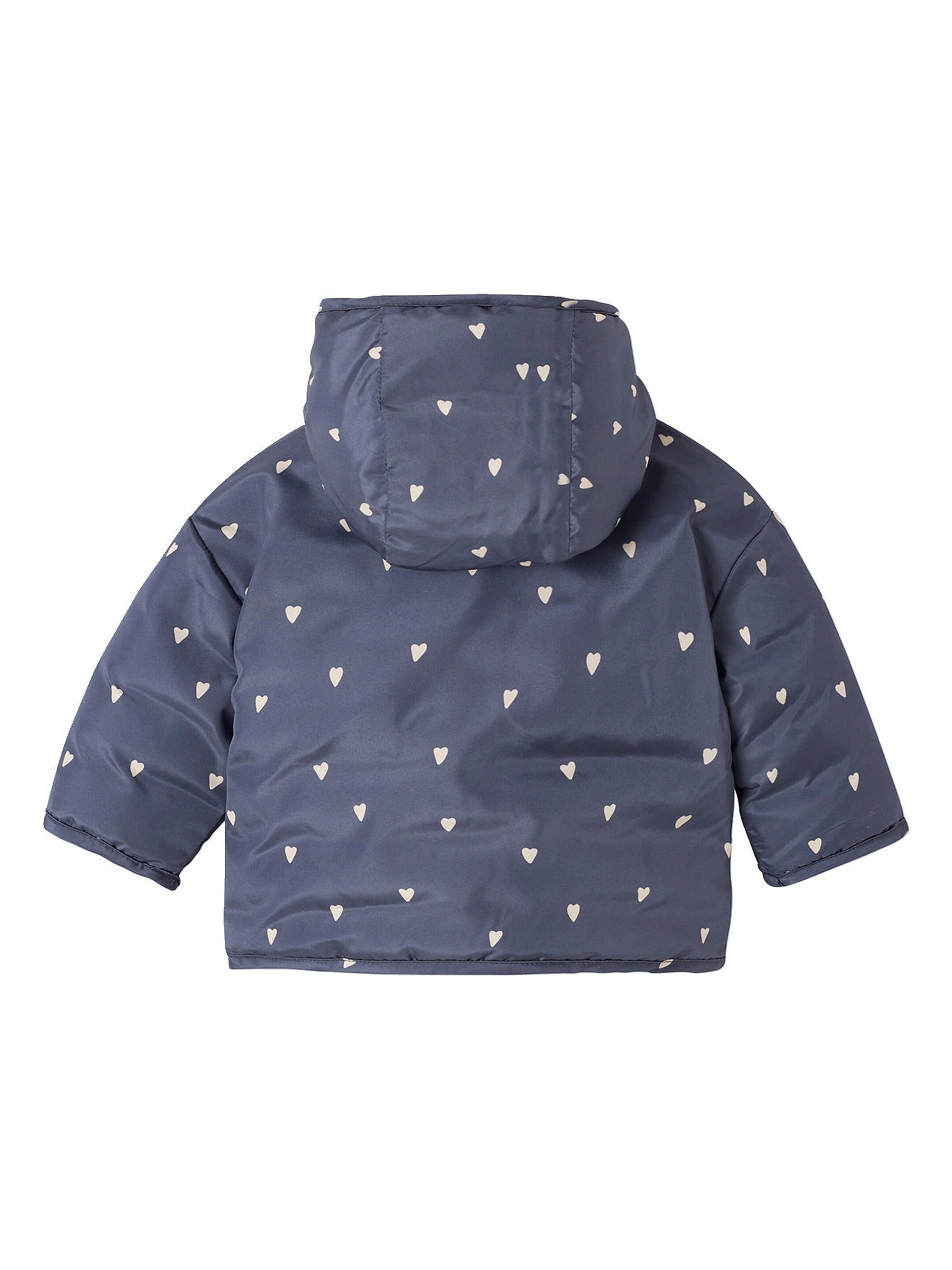 Vertbaudet Wendbare Baby Steppjacke mit Recycling-Polyester dunkelblau