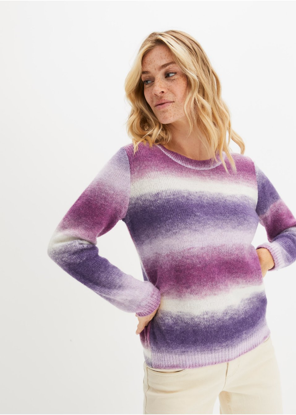 Pull à dégradé de couleurs