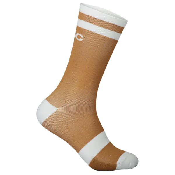 Chaussette VTT POC LURE MTB SOCK LONG ARAGONITE BROWN/HYDROGEN WHITE