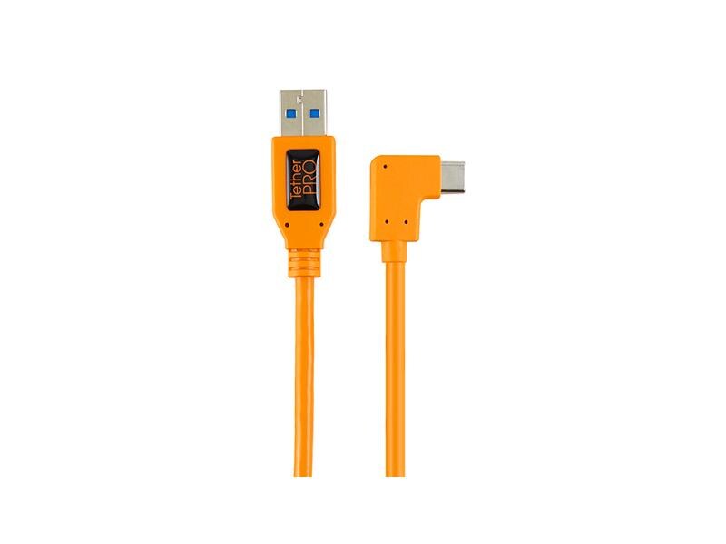 Tether Tools Kabel TetherPro USB 3.0 zu USB-C, 0.5 m Orange USB 3.0 Anschlusskabel