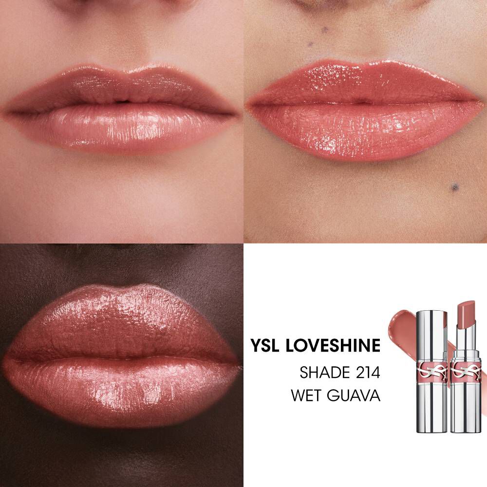 YSL LOVESHINE  ROUGE À LÈVRES BRILLANT ET SOIN - 214 WET WAVA