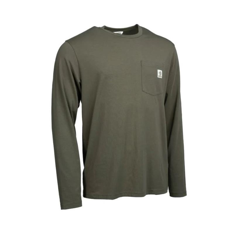 Tee Shirt Manches Longues Homme Nash Make It Happen Carp Logo Long Sleeve - Vert