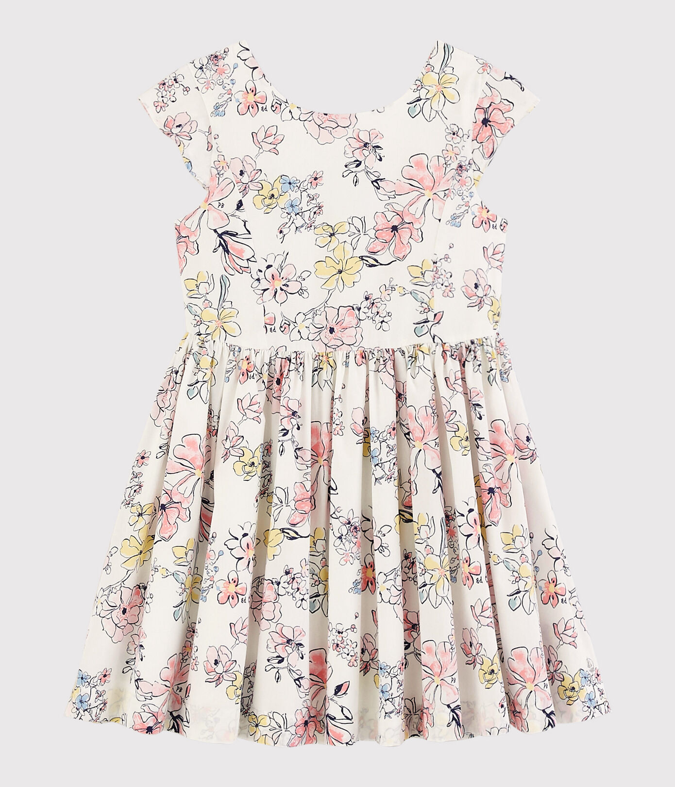 Robe cérémonie en popeline enfant fille