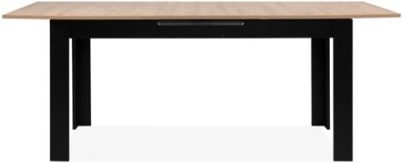 Birma - Eettafel - Artisan Eik/Zwart - Verlengbaar 160/200x80x75cm