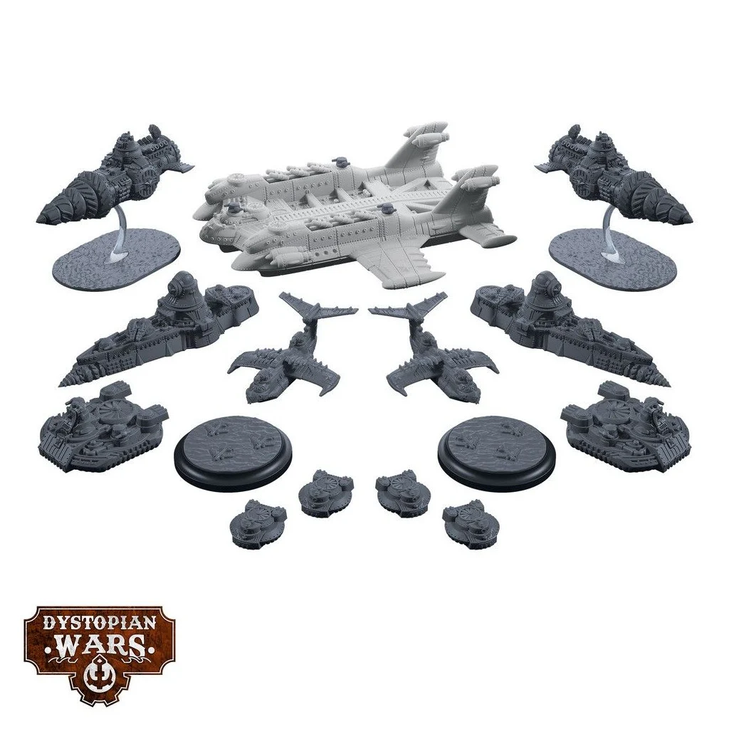 Dystopian Wars - Alexayev Battlefleet Set