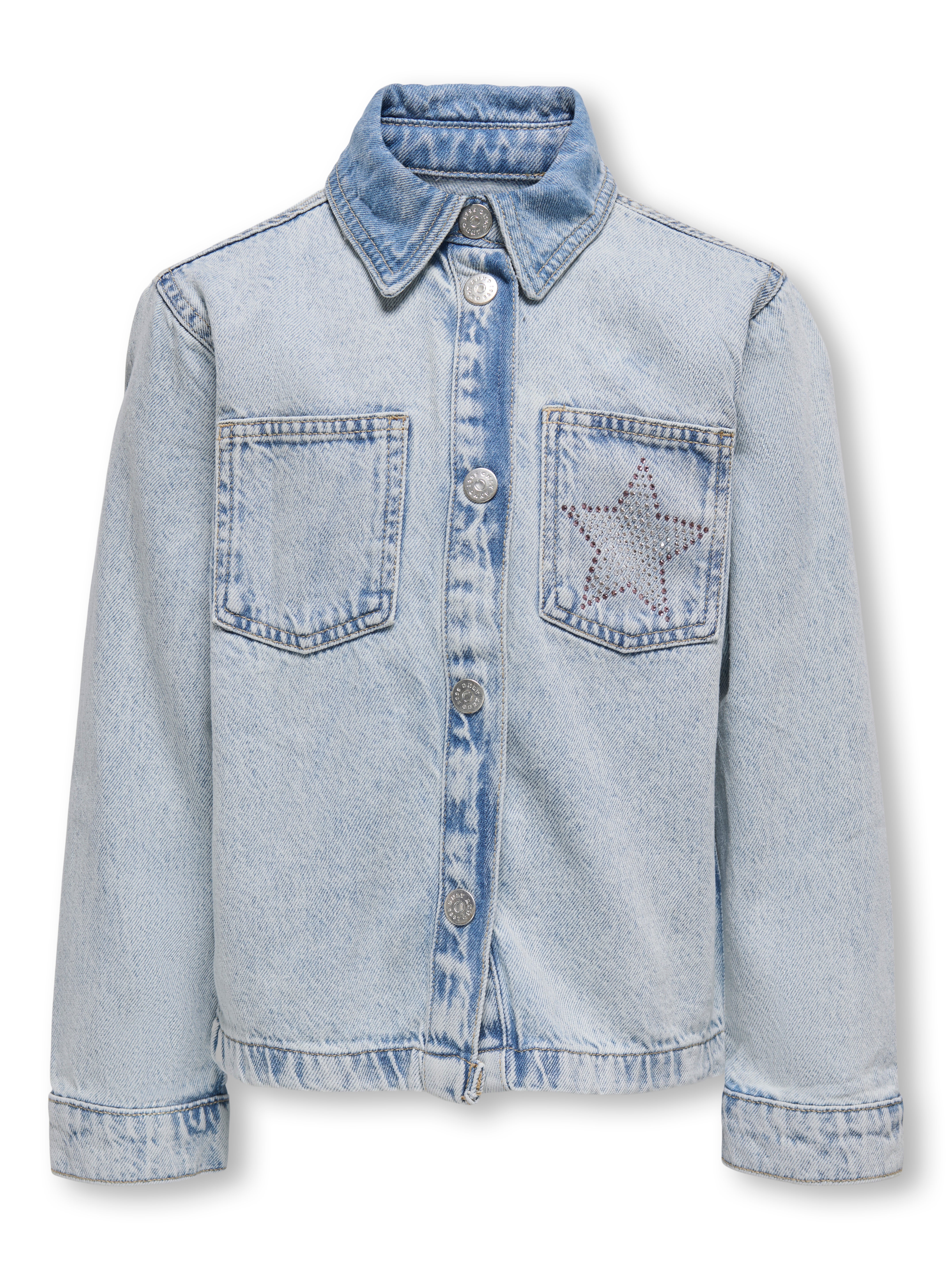 KOGCARLY Jeansjacke Light Blue Denim
