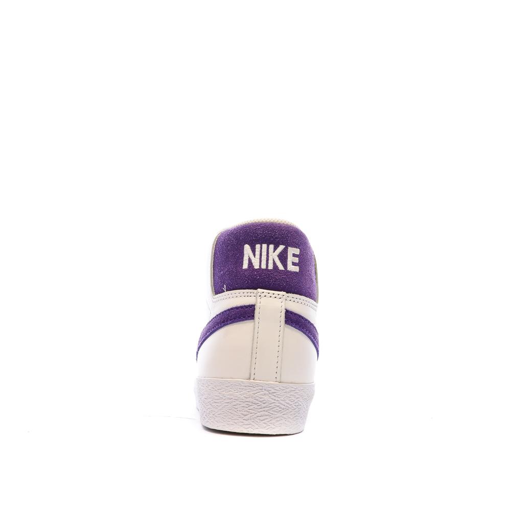 Nike Baskets Blanc/Violette Homme Nike Sb Zoom Blazer Mid