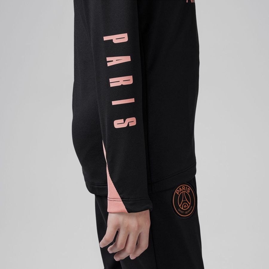 Paris Saint-Germain Maillot d'Entraînement Dri-FIT Strike Drill 3ème - Noir/Rose Enfant