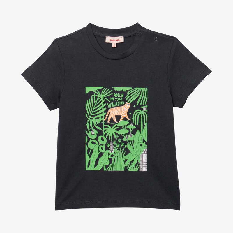 T-shirt bébé garçon jungle gris Catimini Gris ou noir