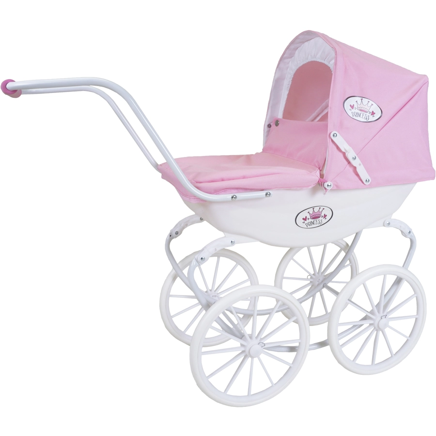 knorr toys® Puppenwagen Classic - pram rosaweiß