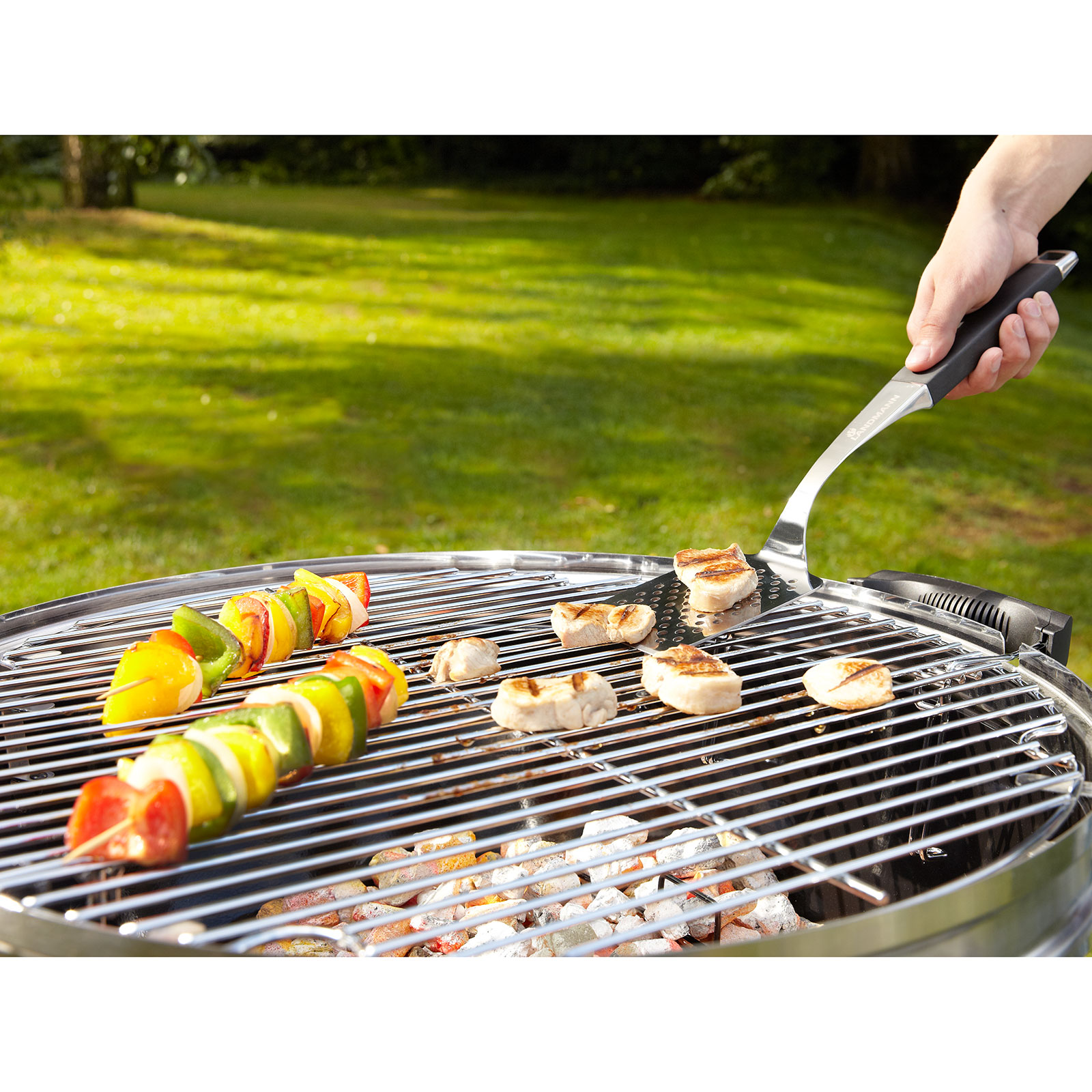 LANDMANN Grillwender - Edelstahl - silber - 47 cm