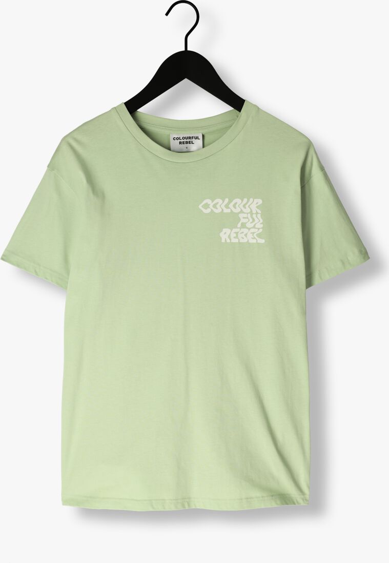 COLOURFUL REBEL mint colourful rebel t-shirt logo wave loosefit tee