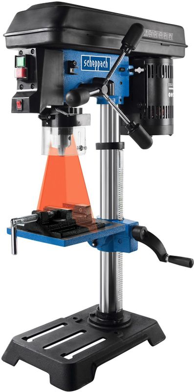 Scheppach - DP16SL - Tafelboormachine - Zwart - Gietijzer - 550 Watt