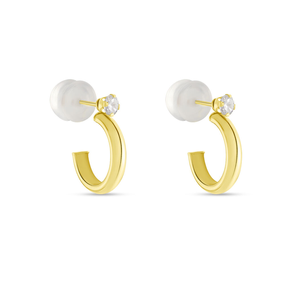 Créoles Or Jaune Jayson Oxyde De Zirconium