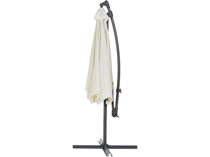 COCON Sonnenschirm TR-018 Ø 300 cm, hängend, Nature Eleganter Ampelschirm für heisse Sommertage