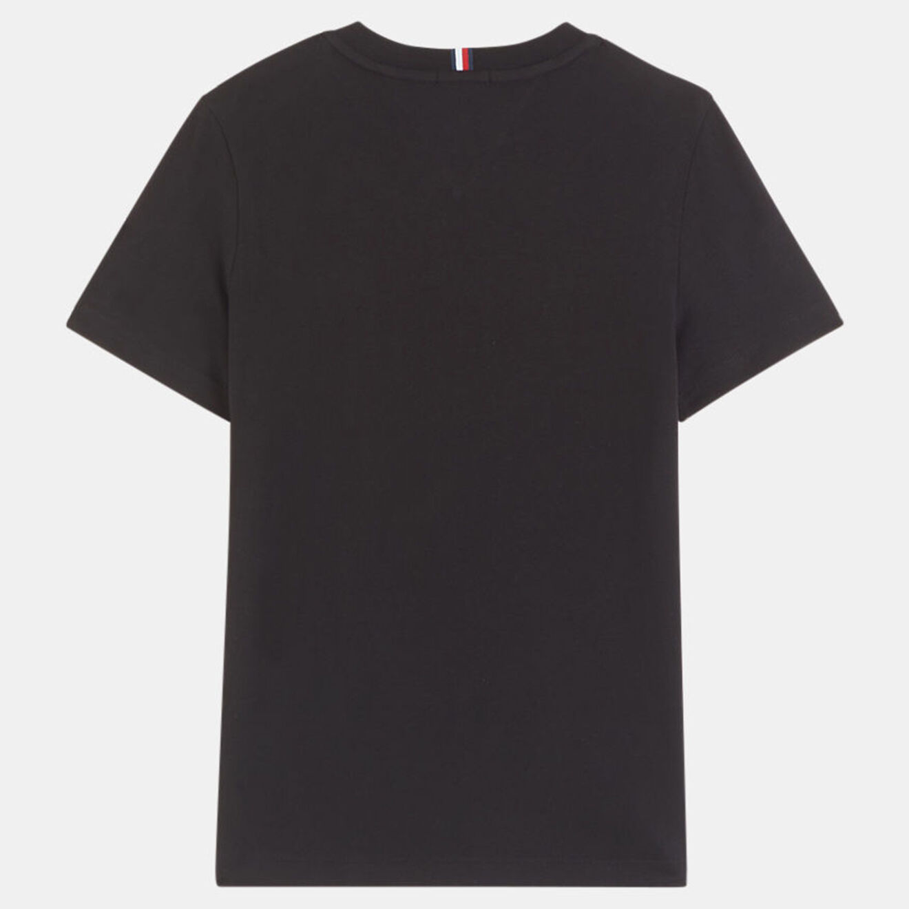 Tommy Hilfiger T-Shirt en Coton organique Logo drapeau noir