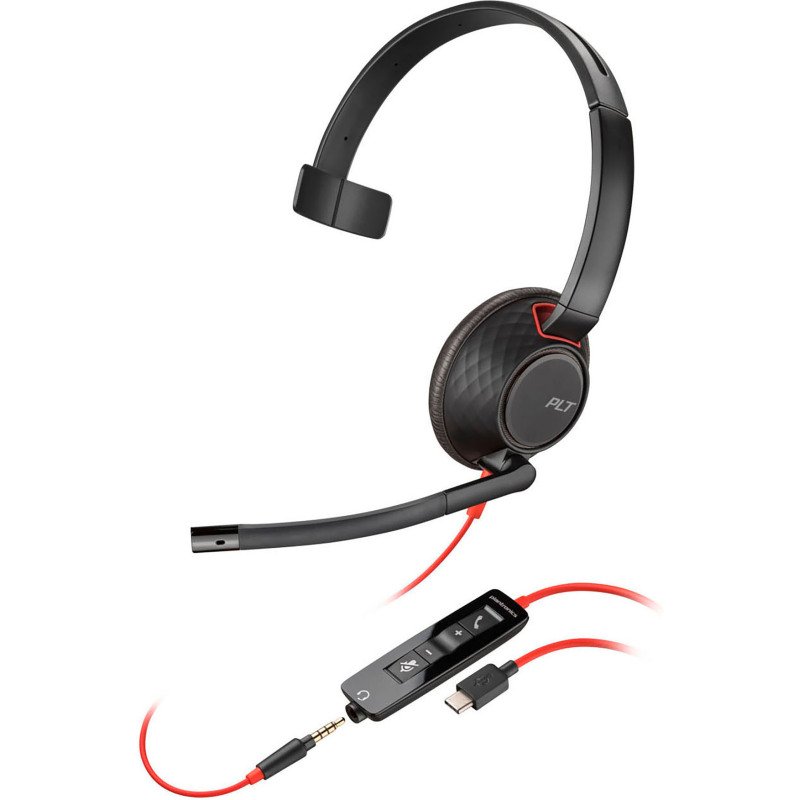 Casque micro filaire HP Poly Blackwire 5210