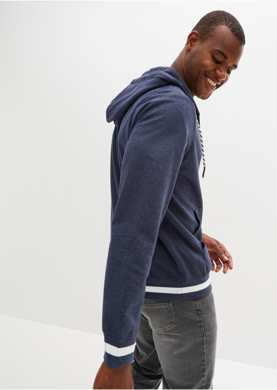 Gilet sweat à capuche coupe confort
