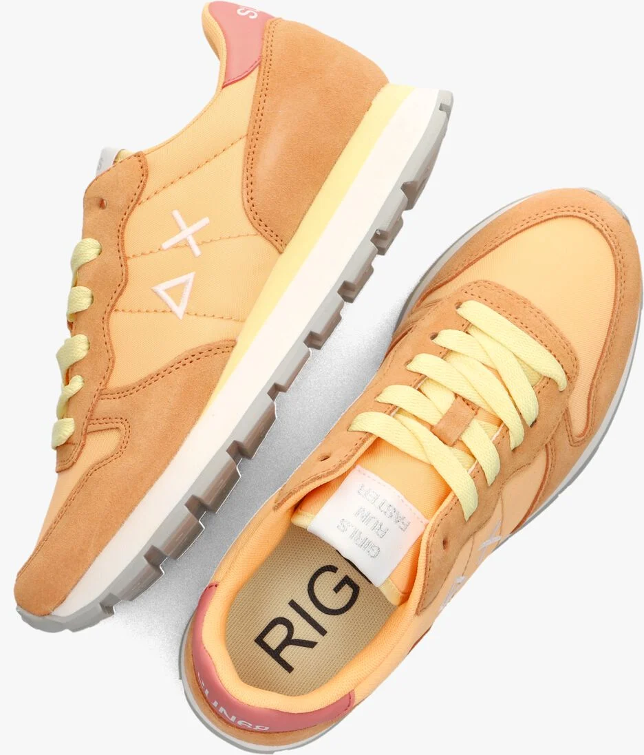 SUN68 oranje sun68 lage sneakers ally solid nylon