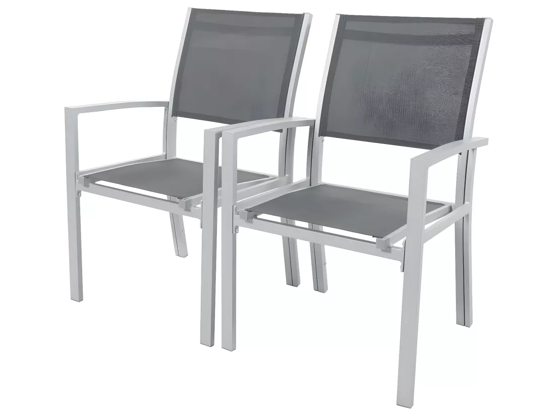 Fauteuil jardin Alu/Textilène 