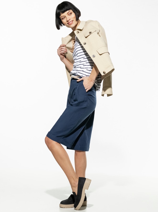 Leinenmix Bermudas